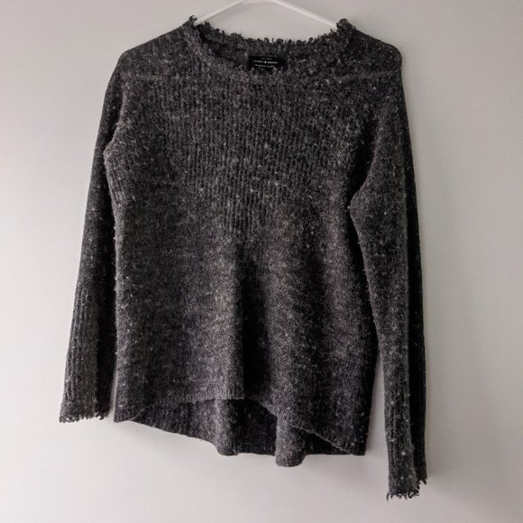 Lucky Brand Sweaters - Lucky Brand Lambswool Sweater Grey Size Small